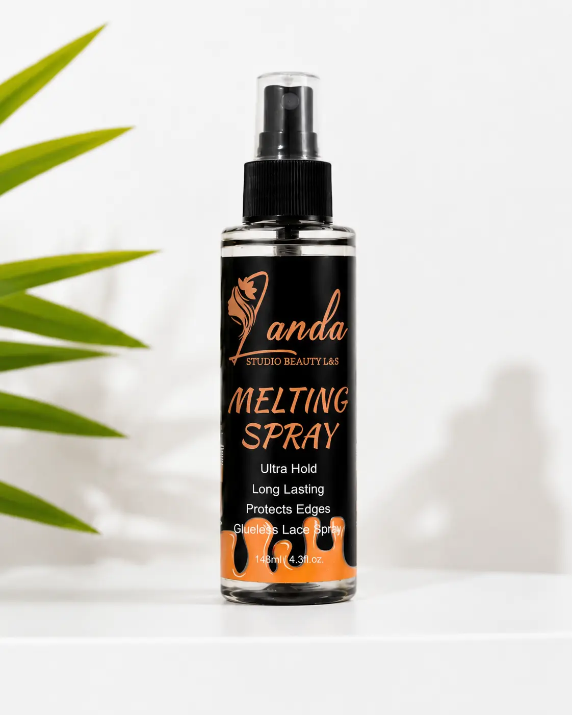 Landa melting spray for wigs -quick drying natural lace finish