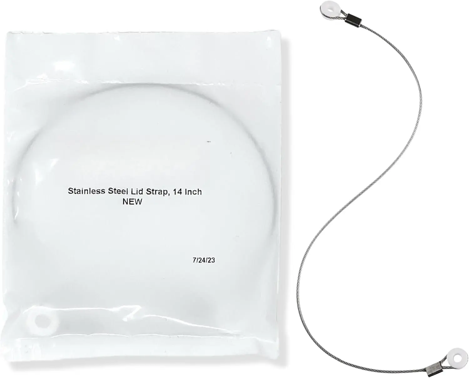 Cooler  Lid Strap, 14 Inch - Heavy Duty Stainless Steel