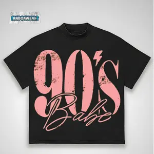 90's Babe 1PCS, 100% Cotton Breathable T-Shirt, Unisex, Breathable, Comfortable, Casual and Loose, Suitable for Daily Wear, Is a Must for Outdoor Leisure Travel, Can Be Used as a Gift.