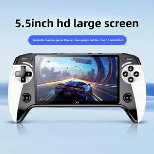 Rechargeable Handheld Gaming Console Retro Handheld Game Console, Saker Game Console 5.5-Inch HD IPS Screen, 20000+ Classic Games,TV Connection,Expandable Storage