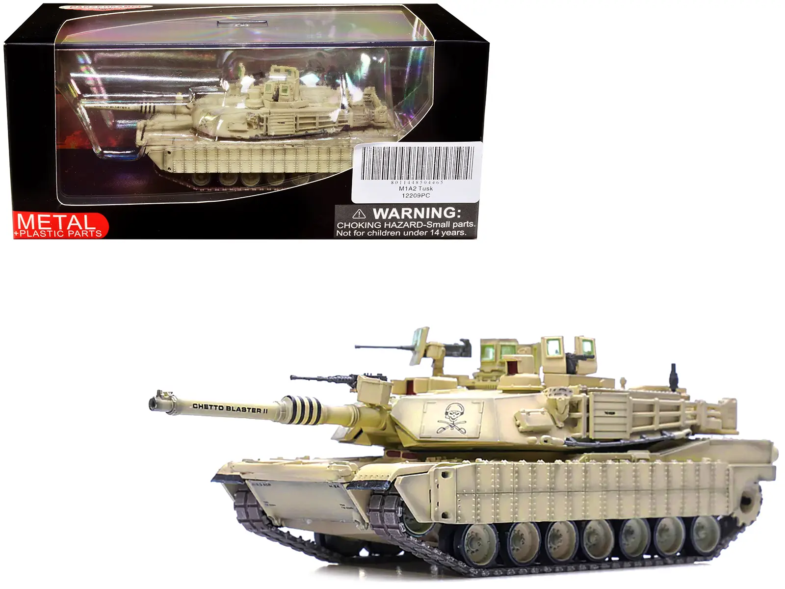 M1A2 TUSK I Battle Tank "Ghetto Blaster II" U.S. Army 1/72 Diecast Model by Panzerkampf