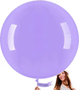 PartyWoo Lavender Balloons 4pcs 36 Inch Light Pastel Purple Lilac Purple Latex Helium Balloons for Birthday Baby Shower Graduation Wedding Anniversary Bridal Shower Party Decorations Purple-Q10