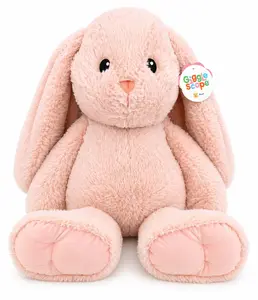 Gigglescape 18in Pink Bunny Plush Jumbo Stuffed Animal Soft Toy