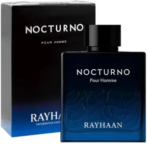 Rayhaan Nocturno Eau de Parfum for Men, 3.4 Ounce
