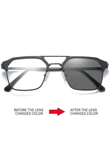 HAOLOTA Photochromic Sunglasses for Men & Women UV400 Protection Day & Night Driving Glasses  Unisex Changeable Color Lens