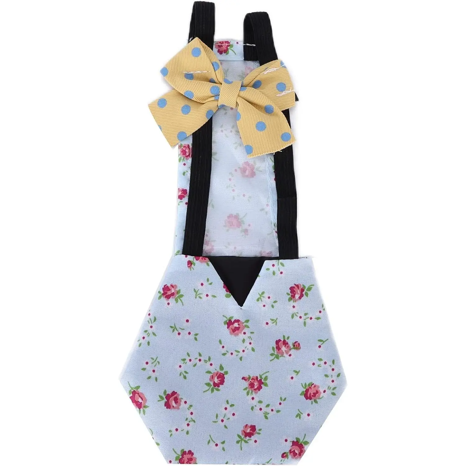 Breathable Reusable Poultry Cloth Diapers with Bow, Nappy for Chicken Ducks Goose Rooster Hen Pet Poultry (S Blue)