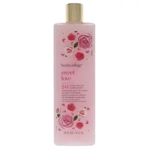 2 in 1 Body Wash and Bubble Bath - Sweet Love for Women - 16 oz