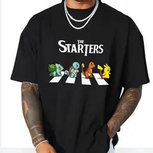 The Starter P0kemon Shirt, Abey Road P0kemon Shirt, Pikachu Charmander Squirtle Bulbasaur P0kemon Character Shirt, Legend Anime Sweatshirt, Anime Lover Shirt,  Legend Vintage T-shirt
