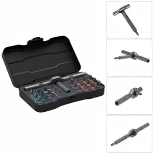 24-In-1 Magnetic Screwdriver Set, Switchable Shapes, Compact Portable Ratchet, Home Repair Tool Kit, Essential Hand Tools