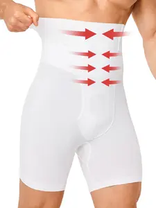 Men's High-Waisted Compression Underwear, Body Shapewear Underwear, Classic Shapewear, High Stretch Shapewear, Slimming Design, Provides Firm Support, Relieves Lower Back Pain, Comfortable All-Day Wear