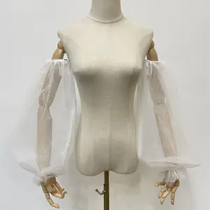 Tulle Sleeves, Off-the-shoulder Detachable Sleeves, Bridal Sleeves, Puffy Sleeves, Wedding Dress Removable Sleeves Chic Comfort