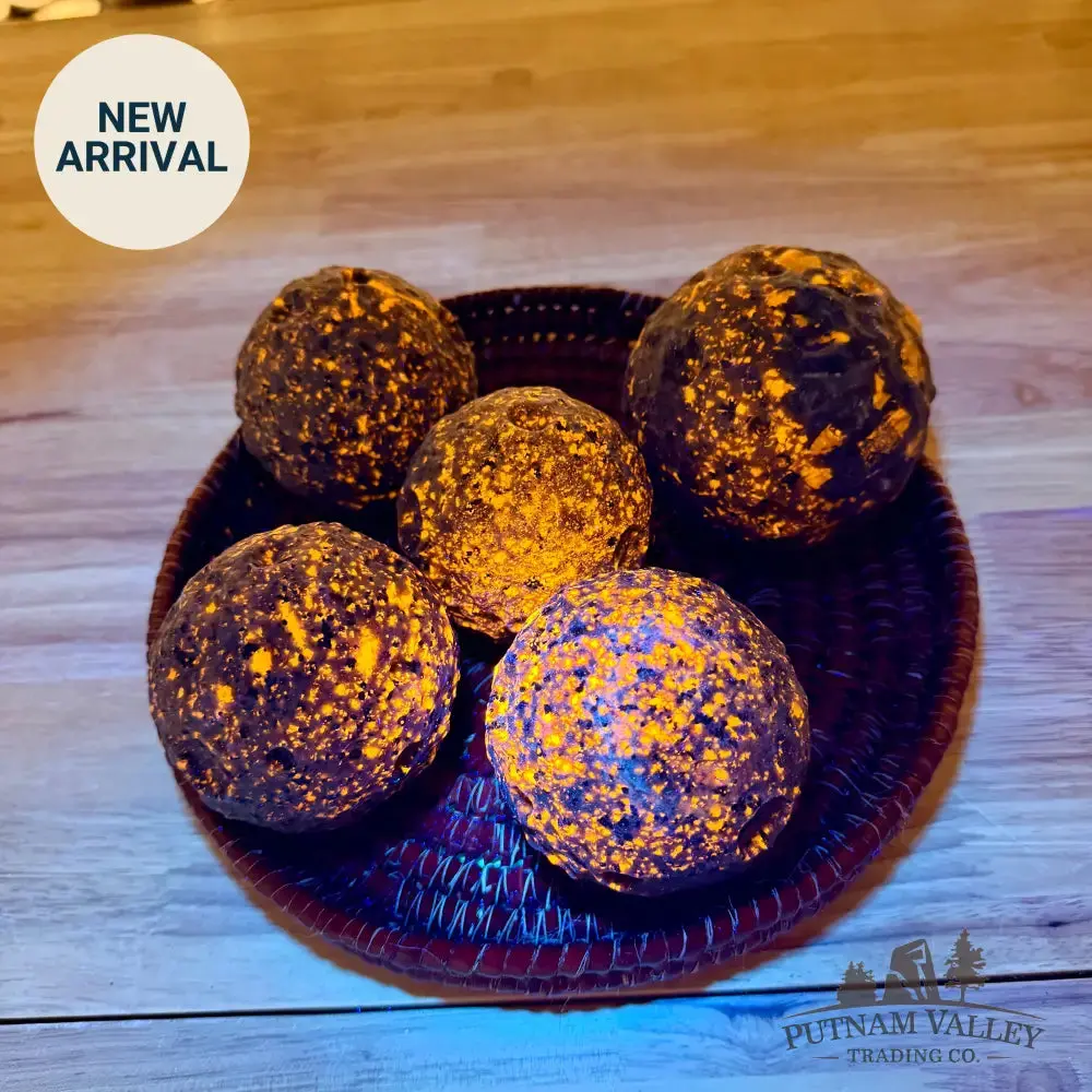 Yooperlite Carved Moon Spheres | In Select Sizes