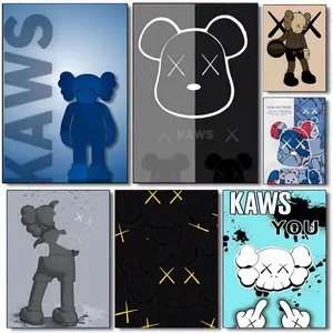 G-Graffiti V-Violent Teddy Bear Poster Art poster movie mural family childrens room wall decoration print Gift suitable for living room bedroom bar parlor home decor gift Modern Home Decoration fade-Resistant, Non-sticky, vibrant Wall print