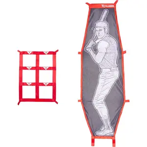 Baseball & Softball Pitching Kit - Practice Accuracy  with Strike Zone & XTRAMAN Dummy Batter