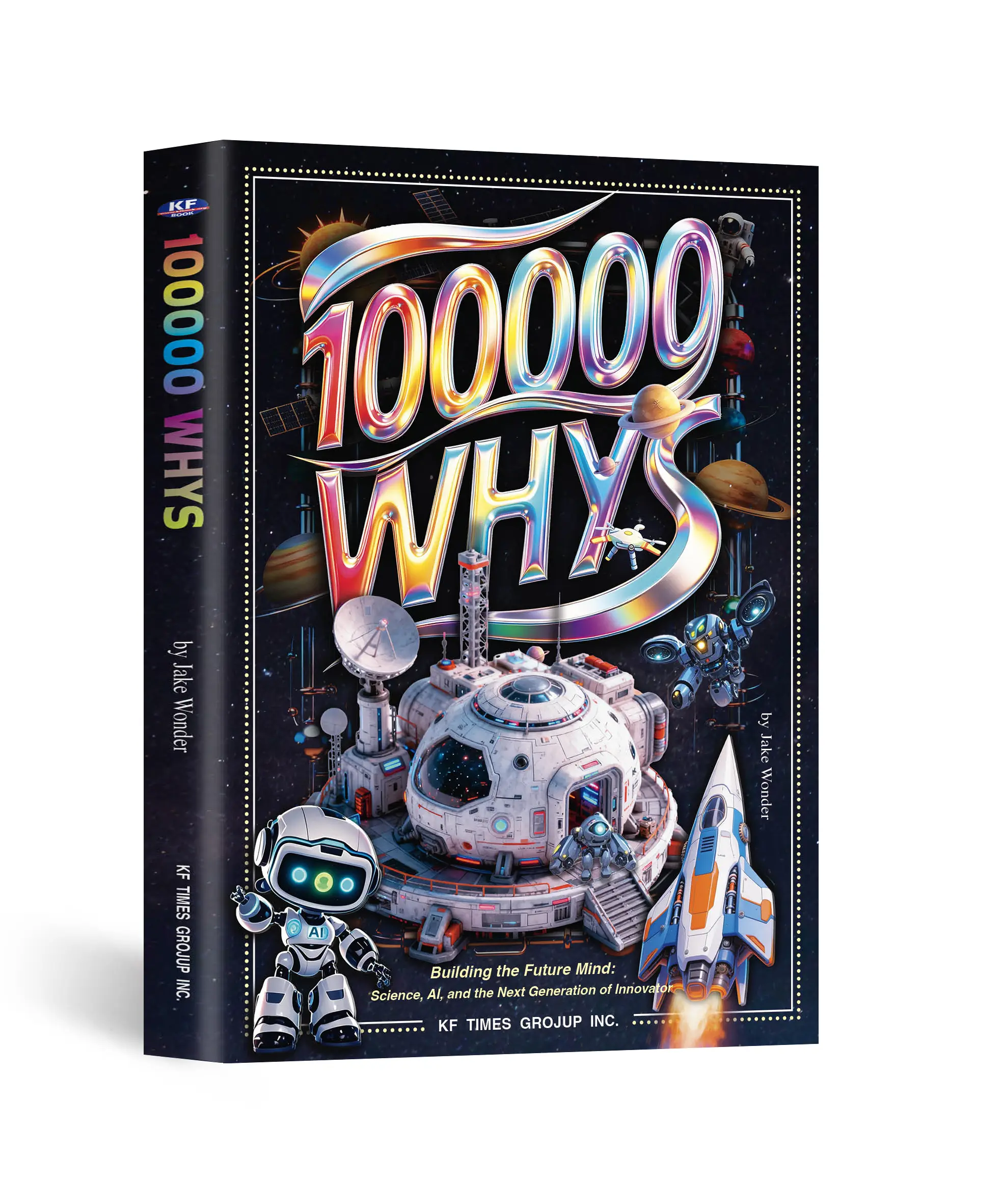 Children's Science & Technology Encyclopedia "Why 10,000?", English Regular Edition by Jake Wonder & KF Times Group Inc. - Elementary School Students' Extracurricular Reading with Updated AI, Aerospace, New Energy, Biology, Astronomy, Geography Topics