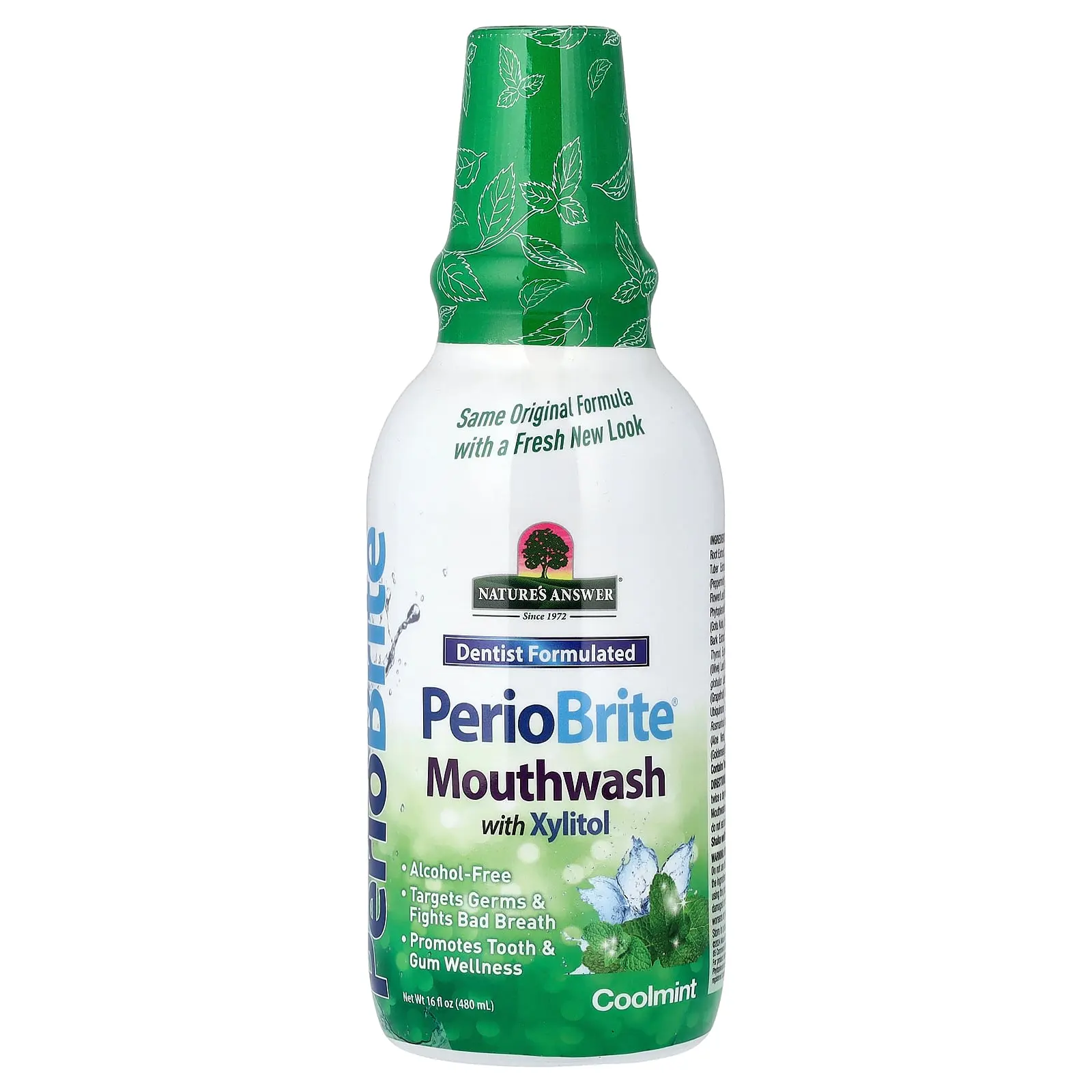 Nature's Answer PerioBrite®, Mouthwash with Xylitol, Coolmint, 16 fl oz (480 ml)