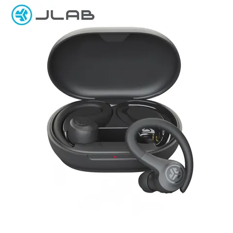 JLab GO Sport+ True Wireless Earbuds with Integrated Charging Case 35+ Hour Playtime 3 EQ Sound Settings IPX4 Bluetooth 5.3 Cable Rechargeable Headphones Audio - Electronic