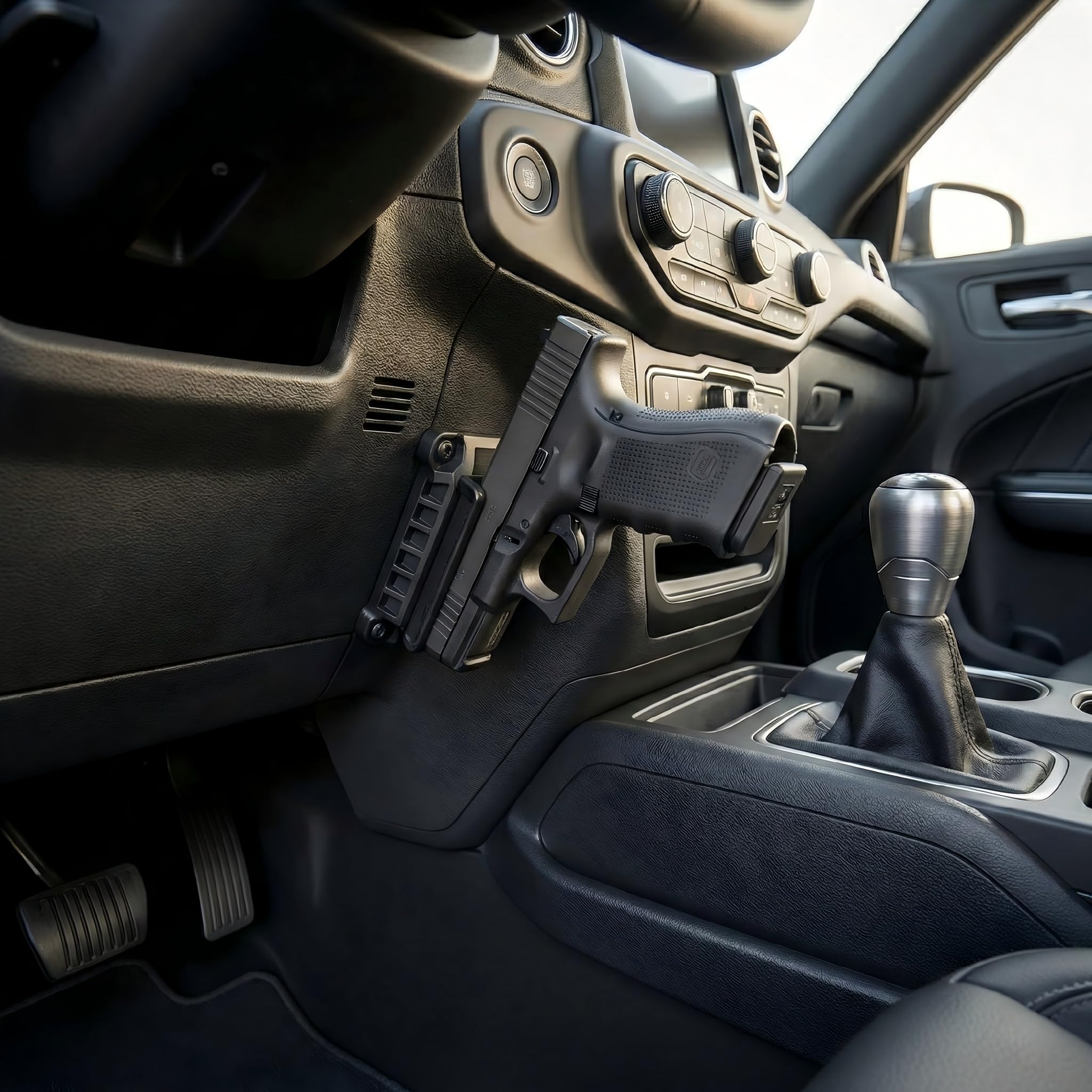 Gun Magnet Bracket Quick Draw GunMagnetic Pistol Holster Hidden Car Applicable to multiple scenarios Adjustable