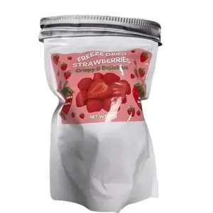 Freeze Dried Organic Strawberries 40g Large Bag -All Natural Delicious Snack No Added Sugar or Preservatives,  Flavor