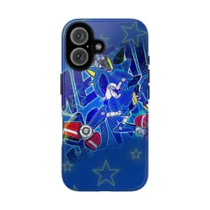 Retro Colorful Metal The Hedgehog  Phone Case 11 12 13 14 15 16 17