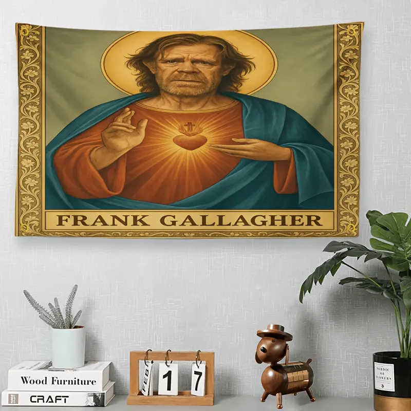 2-Pack Shameless-Style Funny Icon Tapestries, Durable Polyester Double-Sided Printed Wall Hangings, Outdoor-Indoor Party Decor for Living Room Dormitory, Home Supplies Suitable for People