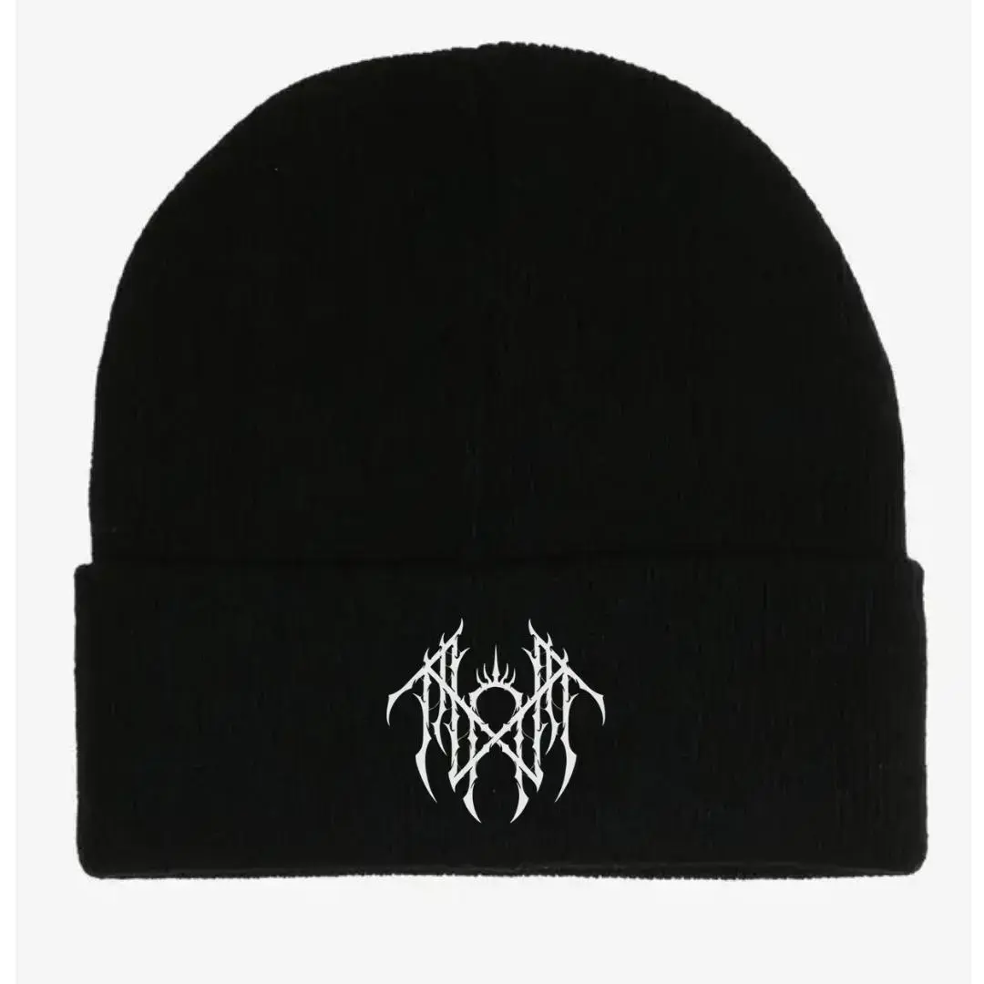 [6 Styles] Black Sleep Token Knit Beanie, Gothic Band Logo Winter Hat, Dark Aesthetic Street Style Cap, Alternative Music Merch Gift