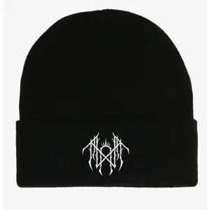 [6 Styles] Black Sleep Token Knit Beanie, Gothic Band Logo Winter Hat, Dark Aesthetic Street Style Cap, Alternative Music Merch Gift