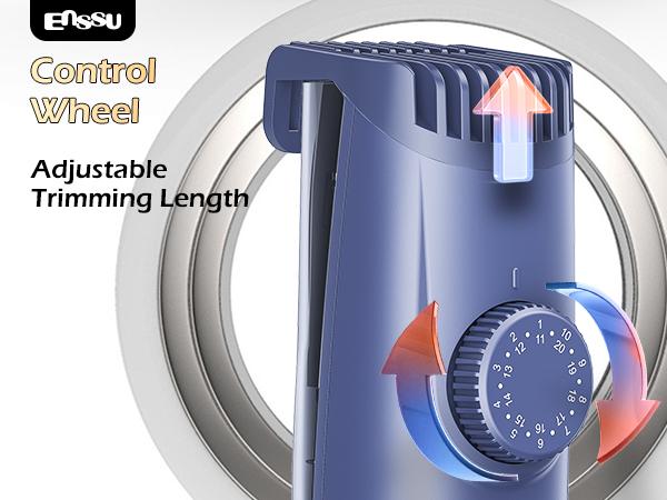 ENSSU Beard Trimmer for Men Auto-Vaccum, Rechargeable ElectricMen Beard Trimmers with 2 Combs, 1-20mm Adjustable Length Dial,Waterproof Cordless Mustache Trimmer for Face, Stubble