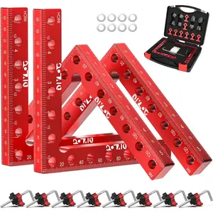 Corner Clamp  Woodworking, 90 Degree Corner Clamp, 4 Pack 5.5"x 5.5" Aluminum Alloy Right Angle Woodworking Tools, Positioning Squares  Picture Frame, Box, Cabinets, Drawers
