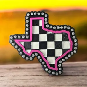 Texas Car Freshie Air Freshener – Checkered Texas Car Scent Western Car Accessory