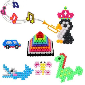 Magic Water Mist Beads DIY Craft Set, Self-Adhesive Aqua Fuse Bead Puzzle Toy for Kids, Educational Handmade Toy for Intellectual Development & Parent-Child Play