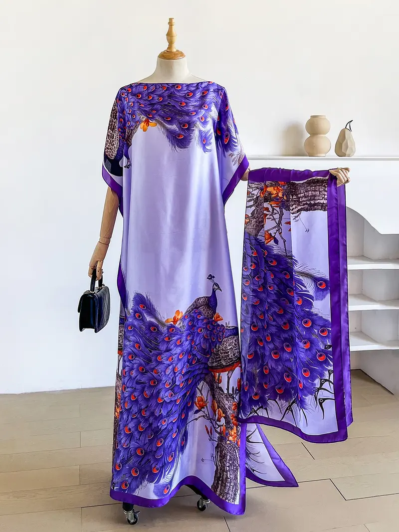 fitted kaftan dress Honey Satin Kaftan Dress