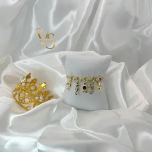 Valdes Luxury #147 – 14K Laminated Ocean Charm Bracelet for Everyday Wear