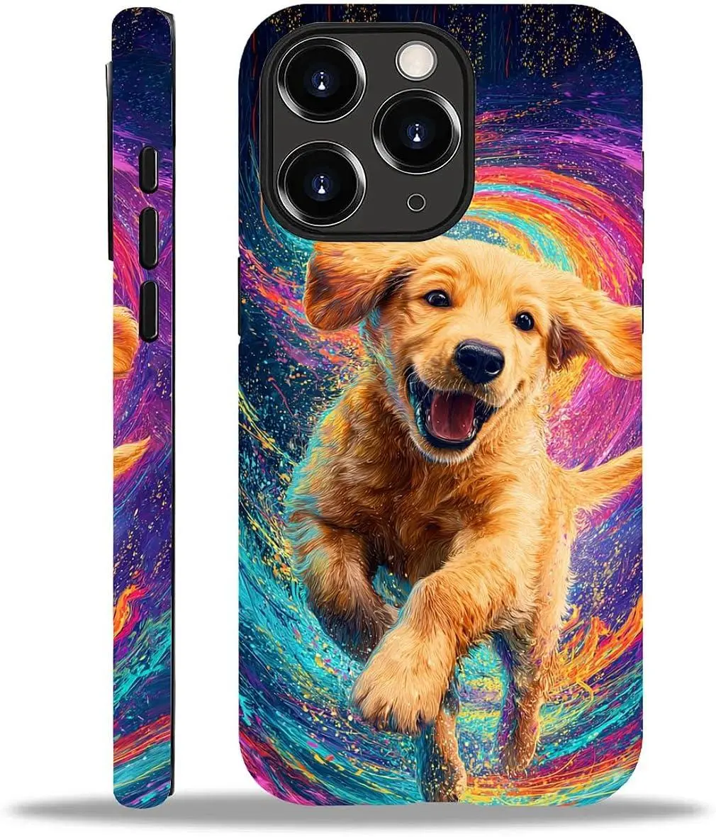 for iPhone 11 Pro Max Case, Cute Dog Pattern Print Matte Phone Case Funny Liquid Silicone Case Impact Resistant Anti-Scratch Shockproof Protective Cover