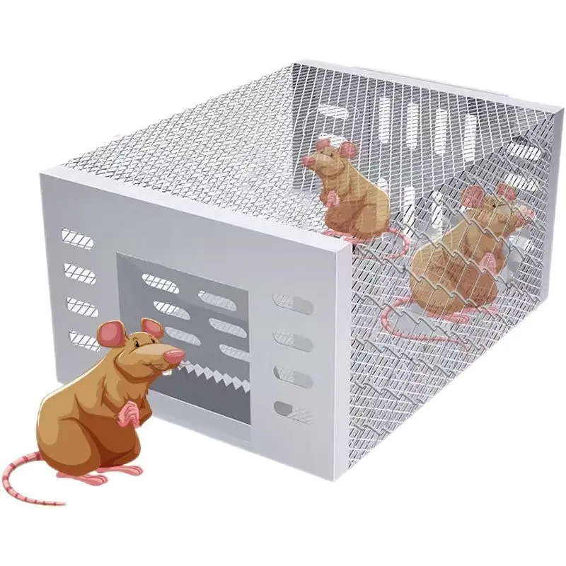 Iron automatic mouse trap, highly efficient for catching mice, continuous capture, suitable for both indoor and outdoor use