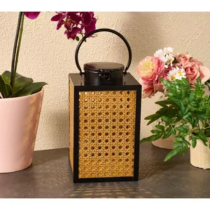 Barbara King Battery Operated Metal Cane Lantern