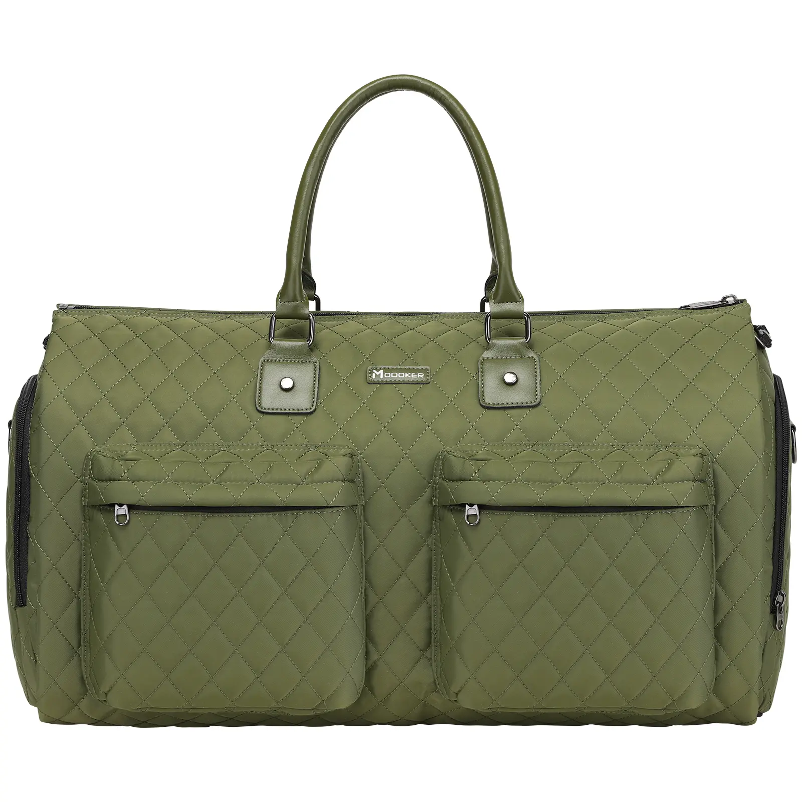Womens Convertible Garment Bags for Travel, Modoker Waterproof Carry On Bag Garment Duffel Bag - 2 in 1 Hanging Suitcase Suit Travel Luggage Bag,45lL Capacity