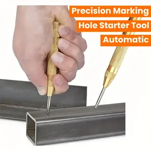 Automatic Center Impact Spring Glass Breaker, High Hardness Scratch Tool, Metal Marking Hole Location Device, Emergency Safety Equipment