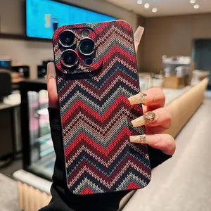 Chevron Pattern Phone Case, Soft TPU Cellphone Protective Cases, Total Protective Shockproof Mobile Phone Cover for iPhone 15 Pro Max 14 13 12, Casing