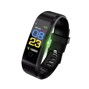 115plus Smart Watch for Men and Women, Waterproof Fitness Tracker with Heart Rate and Blood Pressure Monitoring screen fitness tracker touch hd wearable smartwatch