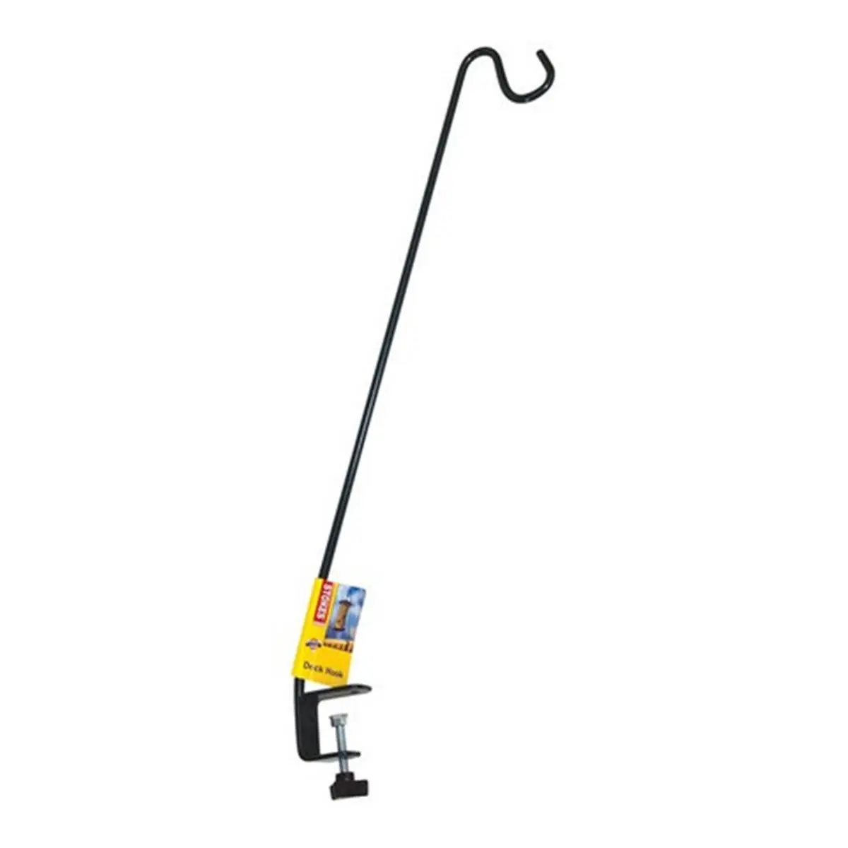 Stokes Select 34 in. Metal Weatherproof Bird Feeder Deck Hook, 1.5 in.-4.9 in. Clamps Rail Feeding Tool for Bird Supplies, No Tools Required, Feeding Tools