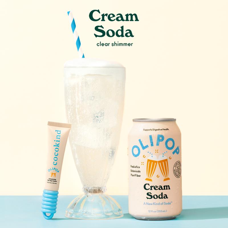 Cocokind Ceramide Lip Blur Balm - Nourishing & Smooth Formula with 10 Sheer Glossy Shades including 7 unflavored and 3 new OLIPOP flavors