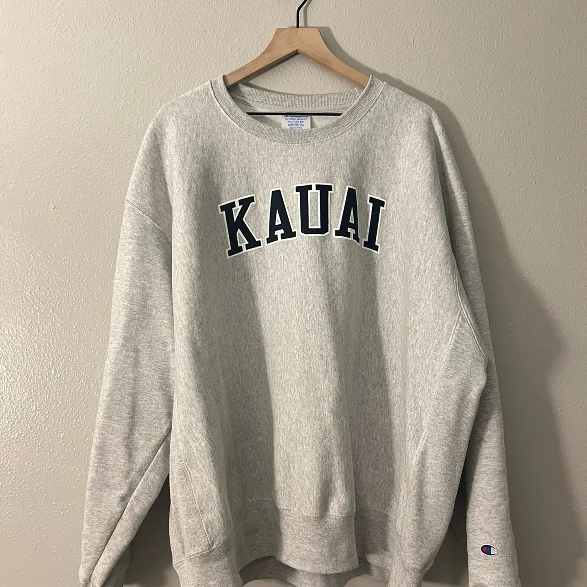 Champion " Kaiai " Hawaii men's sweater Long Sleeve Casual Baggy Menswear Hoodie Tops