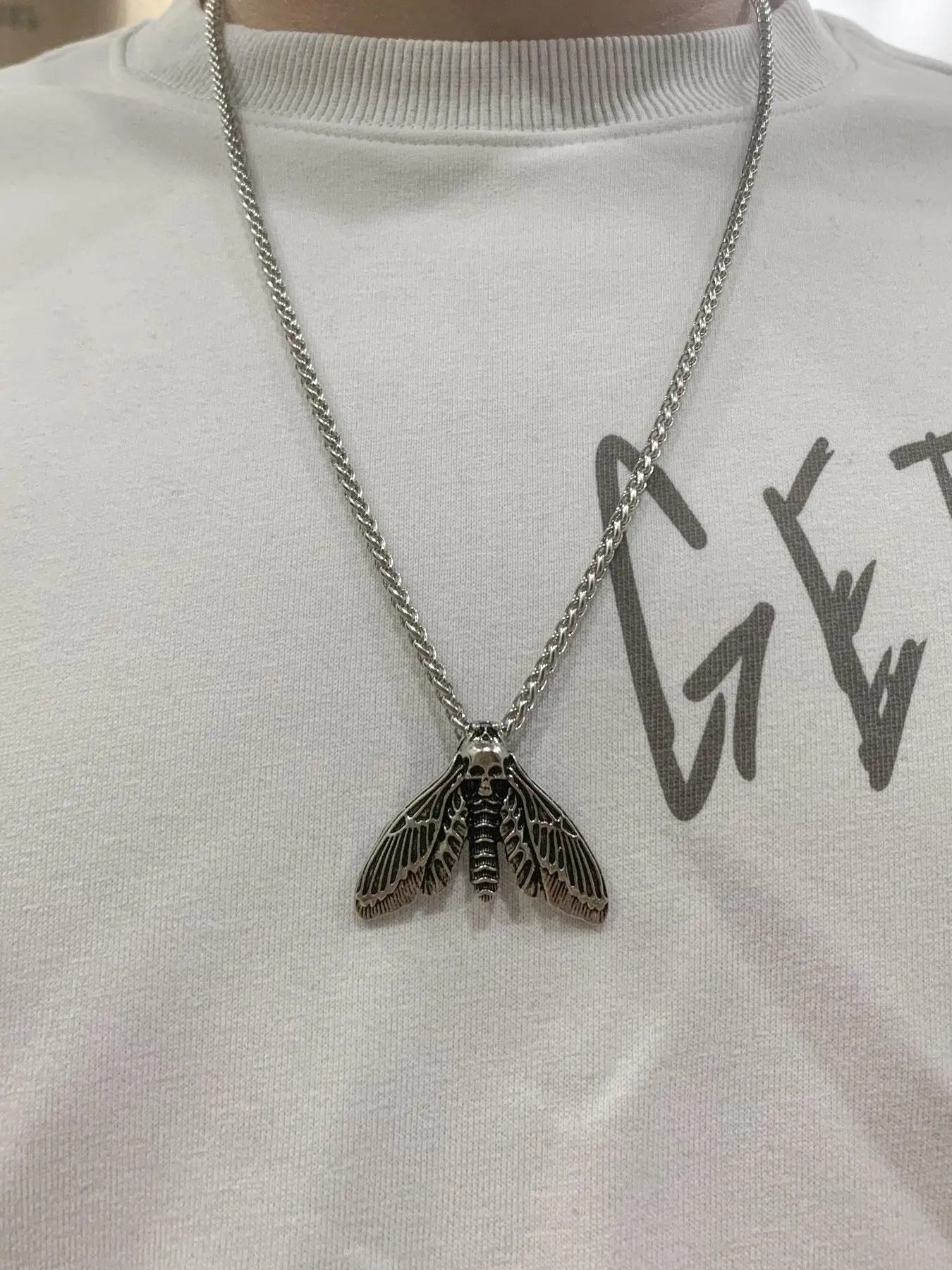 Summer Insect Gothic Vintage Dragonfly Pendant Necklace for Men, Punk Style Necklace, Casual Punk Grunge Jewelry, Vintage Retro Y2k Goth Accessories for Men for Party, Daily Decor As Xmas Gift, Trendy Jewelry