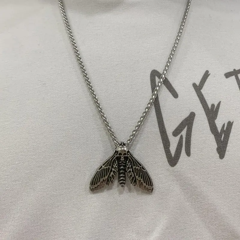 Summer Insect Gothic Vintage Dragonfly Pendant Necklace for Men, Punk Style Necklace, Casual Punk Grunge Jewelry, Vintage Retro Y2k Goth Accessories for Men for Party, Daily Decor As Xmas Gift, Trendy Jewelry