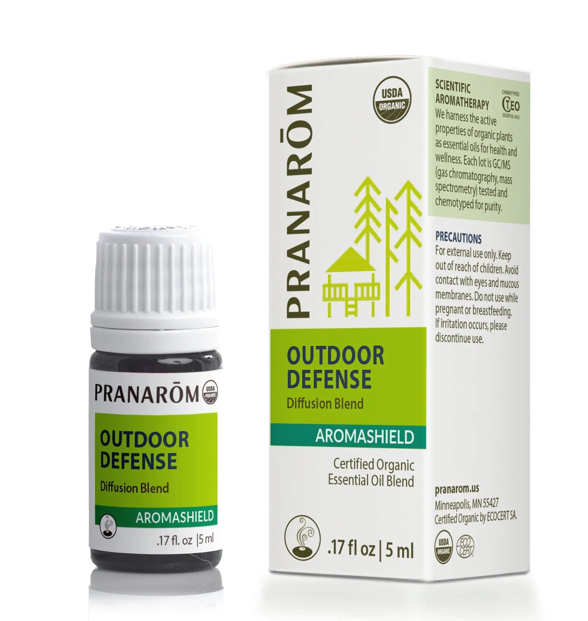 Pranarom Aromashield Outdoor Defense Diffusion Blend – Organic Bio Essential Oils