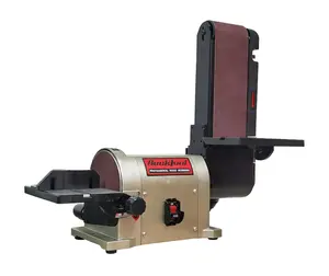 BUCKTOOL Direct Drive Bench Belt Sander, 4x36 in Belt and 8 in Disc Sander, 3/4HP Belt Sander for Woodworking, 5.0A Benchtop, BD4801