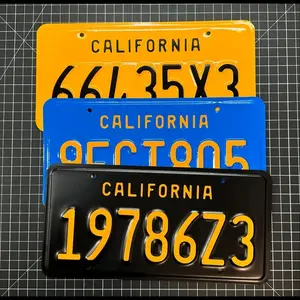 Califormia License Plate Wrap Vinyl Kit RESTORATION KIT Custom US Car Accessories Truck Auto Vehicle Replacement Personalized Design Unique Appearance Enhance Your Vehicle's Look