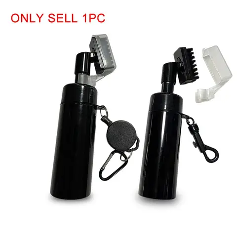 2 in 1 Golf Club Cleaning Brush with Water Spray Bottle, 1 Count Portable Golf Club Cleaning Tool, Professional Golf Accessories, Golf Supply for Home & Outdoor