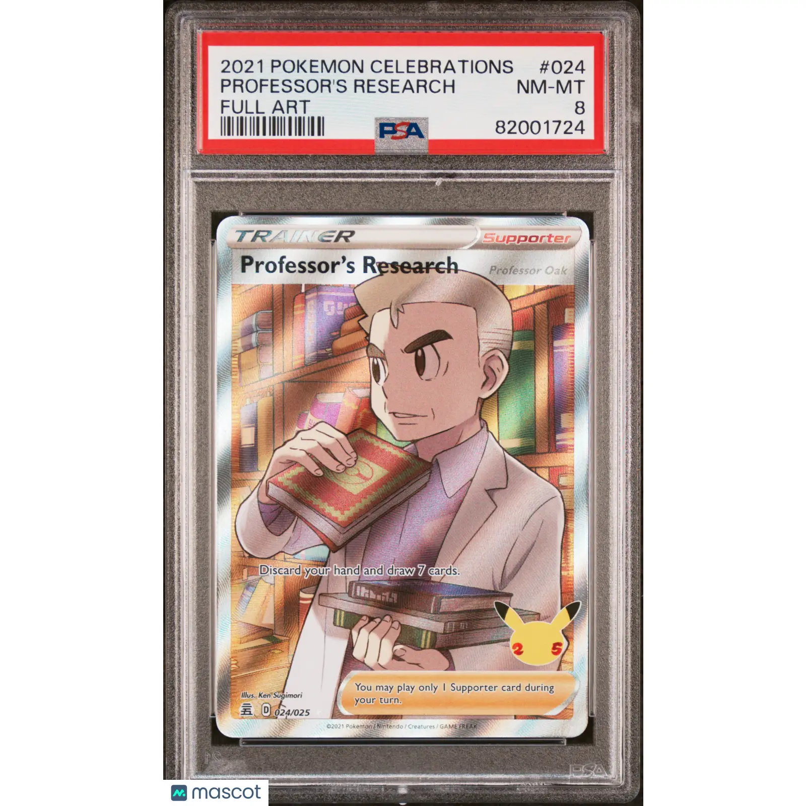PSA 2021 Pokemon Celebrations Professor's Research #024 Full Art 8